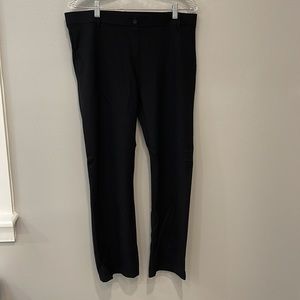 Betabrand Classic Straight Leg Dress Pant Yoga Pant.  XL Short Petite.  Black